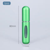 5ml Perfume Atomizer Portable Liquid Container For Cosmetics Mini Aluminum Spray Alcochol Empty Bottle  Refillable For Traveling