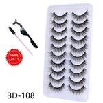 5/10Pairs 3D Mink Lashes Natural Eyelashes Dramatic False Eyelashes Faux Cils Makeup Wholesale Fake Eyelash Extension maquiagem