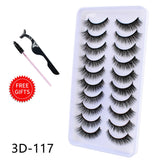 5/10Pairs 3D Mink Lashes Natural Eyelashes Dramatic False Eyelashes Faux Cils Makeup Wholesale Fake Eyelash Extension maquiagem