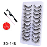 5/10Pairs 3D Mink Lashes Natural Eyelashes Dramatic False Eyelashes Faux Cils Makeup Wholesale Fake Eyelash Extension maquiagem