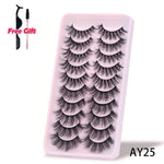 5/10Pairs 3D Mink Lashes Natural Eyelashes Dramatic False Eyelashes Faux Cils Makeup Wholesale Fake Eyelash Extension maquiagem